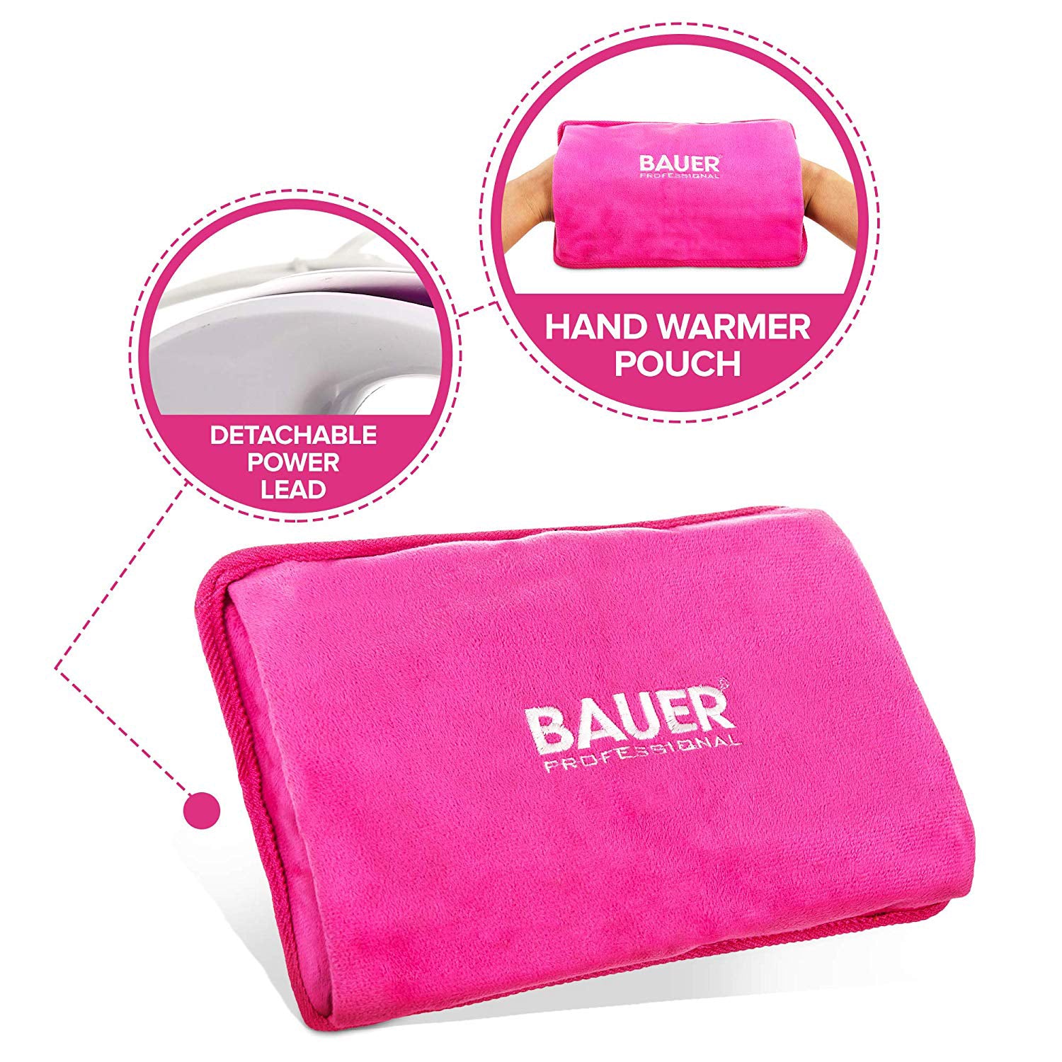 Home Essential -Bauer Rechargeable Electric Hot Water Bottle- Pink_7681977_6