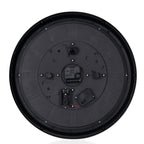 Large Vintage Turning Gears Wall Clock with Large Roman Numerals, Distinctive Retro Design (Size 45 cm) - Black Curve