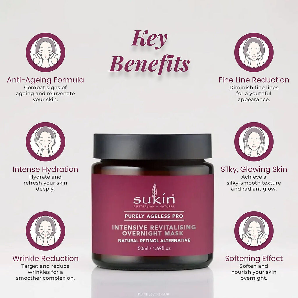 Sukin -Purely Ageless PRO Intensive Revitalising Overnight Mask 50ml