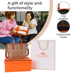 GUANCHI Crossbody Bag with Handle Drop & Shoulder Strap - Brown_7693067_3