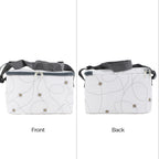 Bee Swirl Pattern Cool Bag (5L) - White