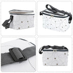 Bee Swirl Pattern Cool Bag (5L) - White