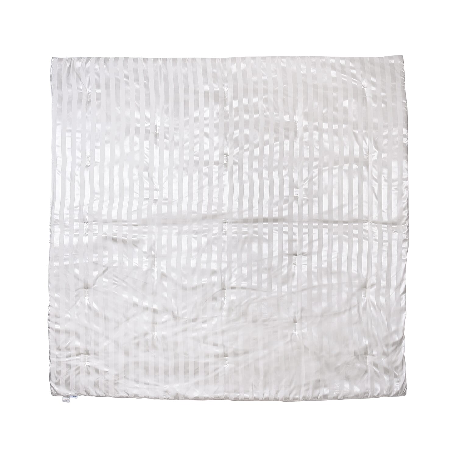 Polyester Patterned Comforter and Duvet (Size 200x1 cm) - White & White