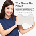 Leg Cool Memory Foam Gel Pillow - White