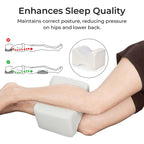Leg Cool Memory Foam Gel Pillow - White