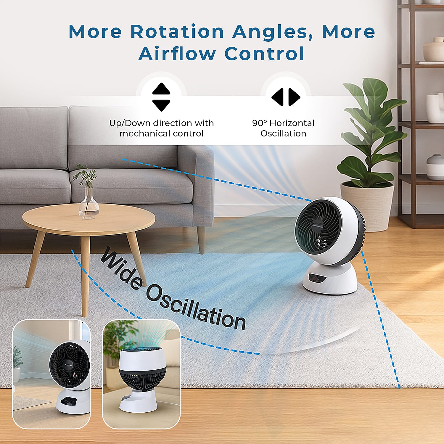 Lowest Price Offer - Energy Efficient, Low Noise Powerful Fan with 360 Air Circulation, Timer, Comes with Remote
