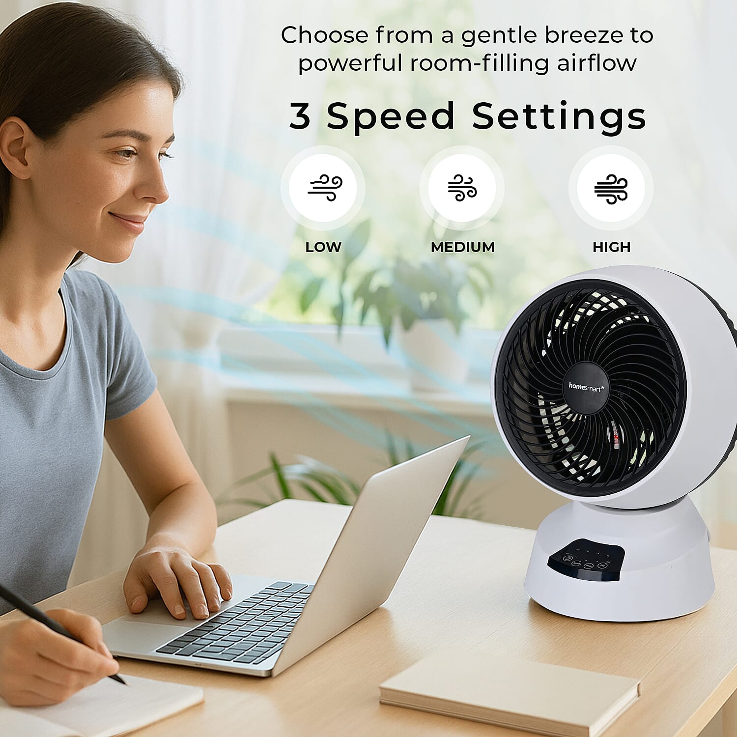 Lowest Price Offer - Energy Efficient, Low Noise Powerful Fan with 360 Air Circulation, Timer, Comes with Remote