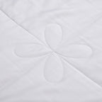Bamboo Patterned Comforter and Duvet (Size 200x1 cm) - White & White_7700955_5