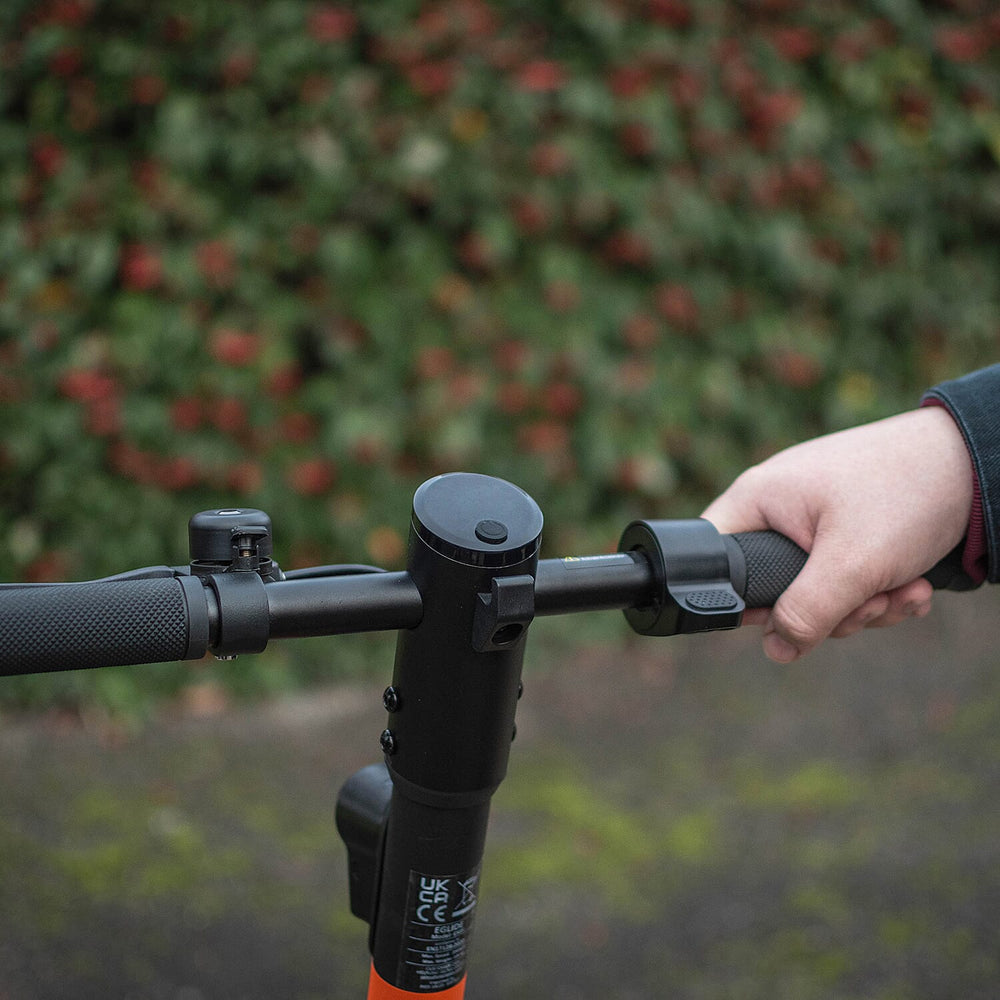E Glide Foldable Electric Scooter (18 Miles on Single Charge) - Orange & Black - Only To be Used on Private Land