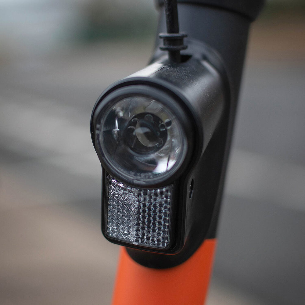 E Glide Foldable Electric Scooter (18 Miles on Single Charge) - Orange & Black - Only To be Used on Private Land