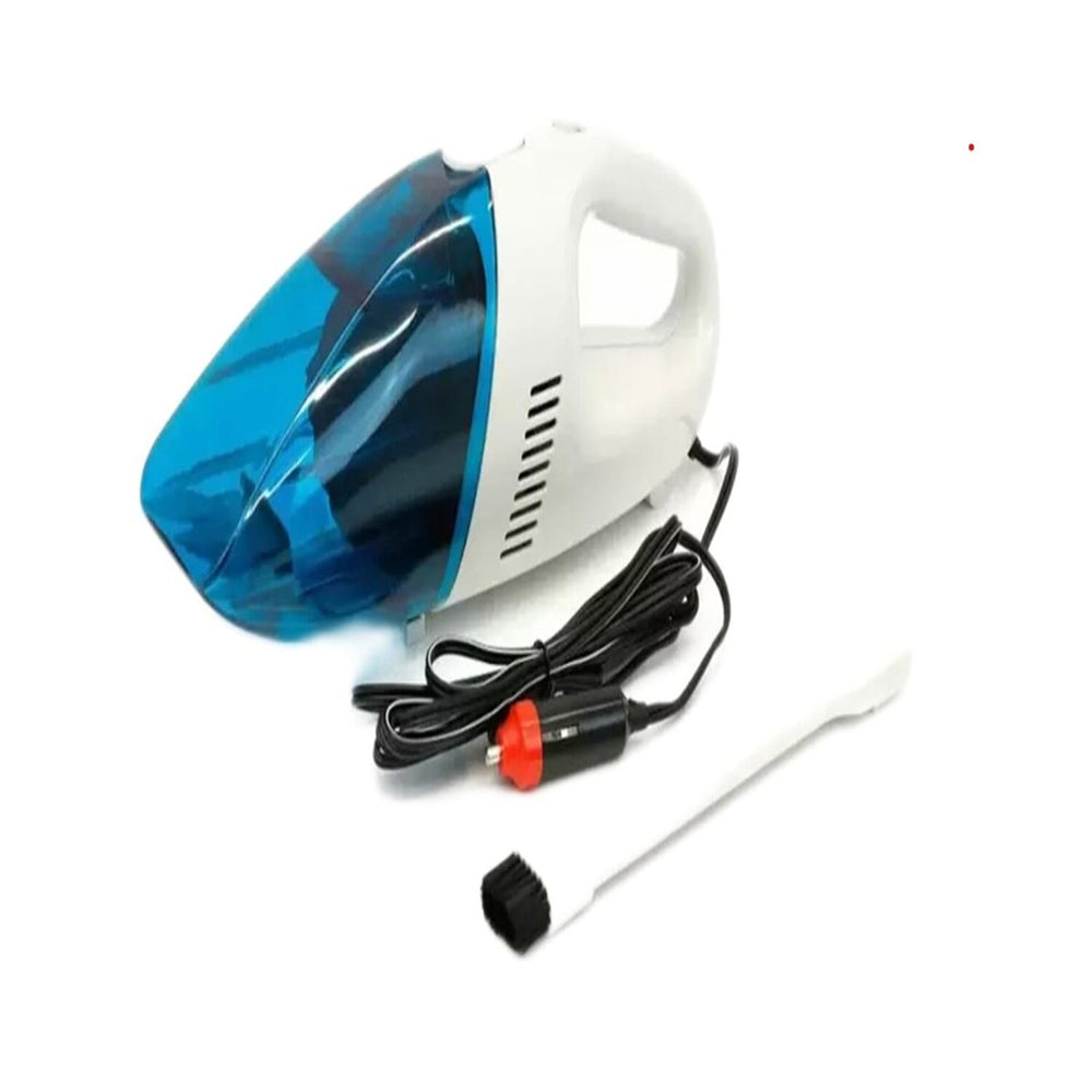 Car Portable High Powered Wet Dry Vacuum Cleaner - Blue - White
