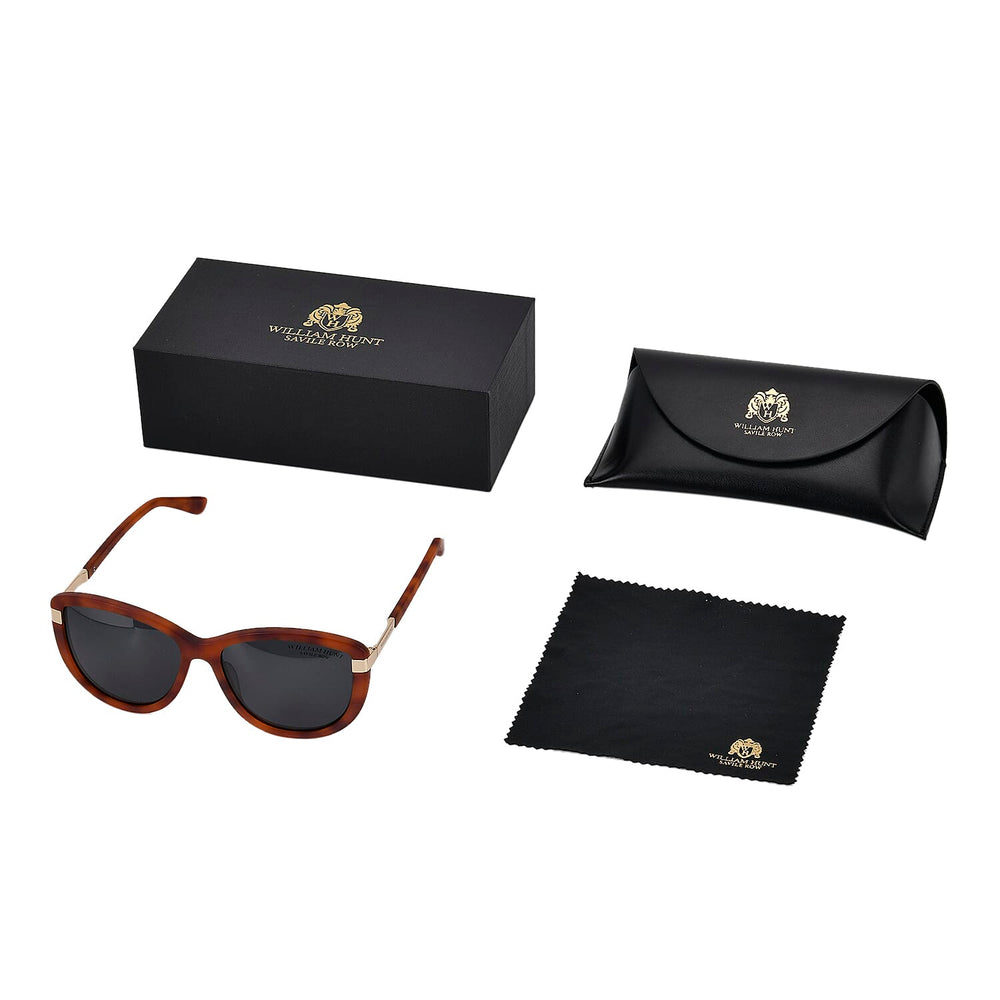 William Hunt-SAVILE ROW Polarized Fasion Sun Glasses - Brown Leopard