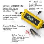 Stanley Smart Battery Charger - Plug Charge GO! (6-12V 4A) -Yellow