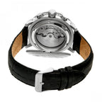 HERITOR Luciano Automatic Movt. 20ATM Water Resistant Black Dial Mens Watch with Silver Colour Stainless Steel Strap and Silver-Tone Case_7708549_3