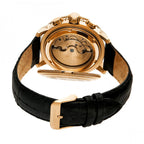 HERITOR Automatic Movt. 5ATM Water Resistance Black Dial Mens Watch with Black Colour Leather Strap_7708563_2