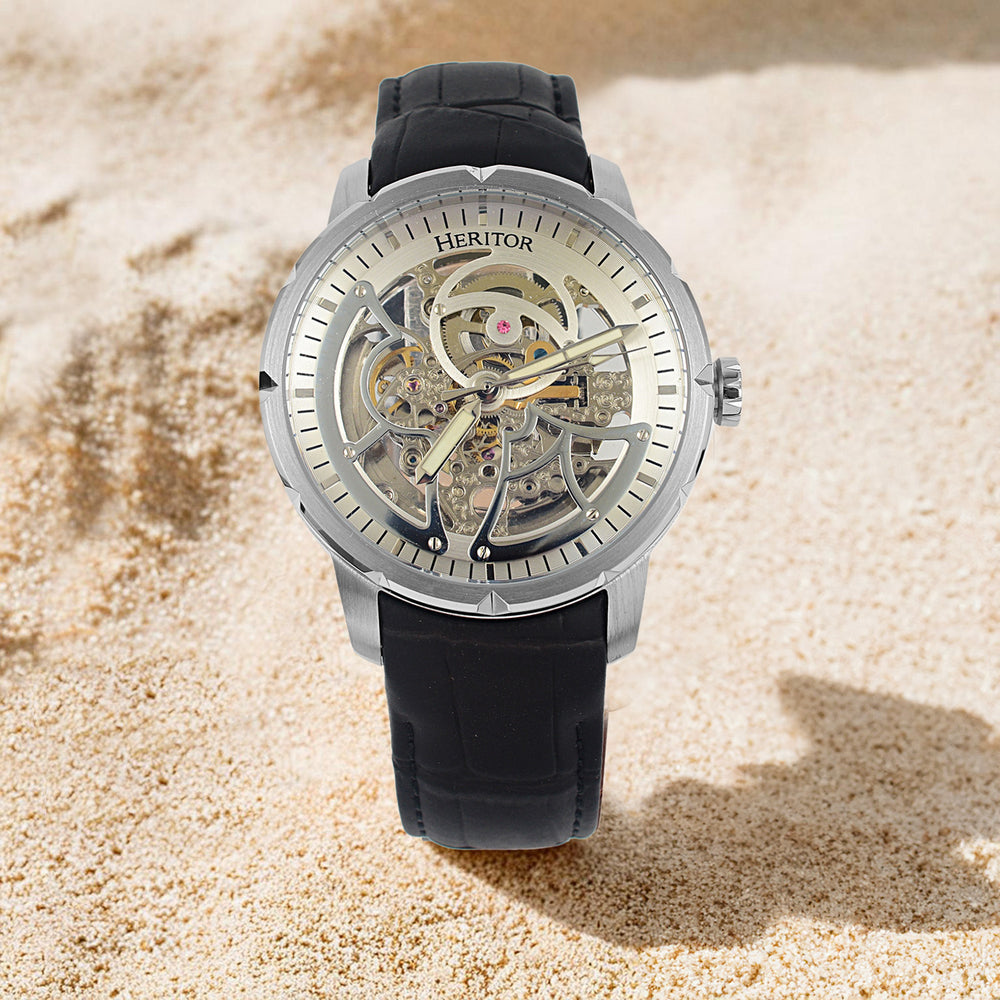 Heritor Automatic Mens Watch in Stainless Steel_7708586_2