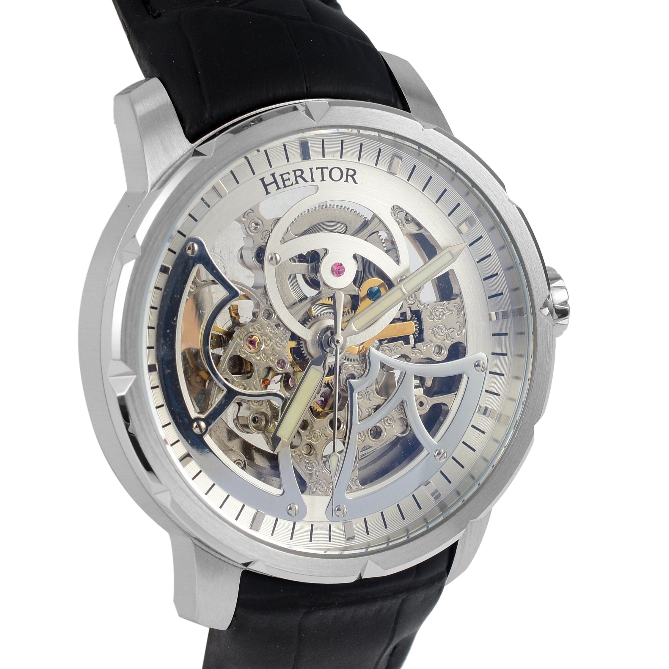Heritor Automatic Mens Watch in Stainless Steel_7708586_3