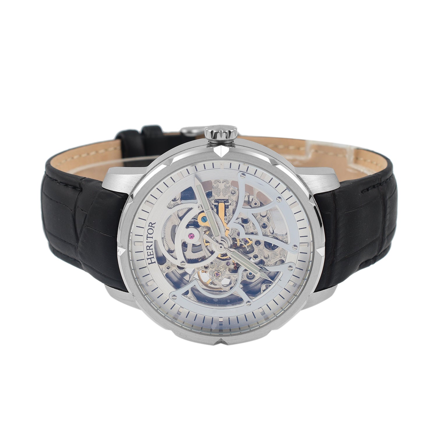 Heritor Automatic Mens Watch in Stainless Steel_7708586_4