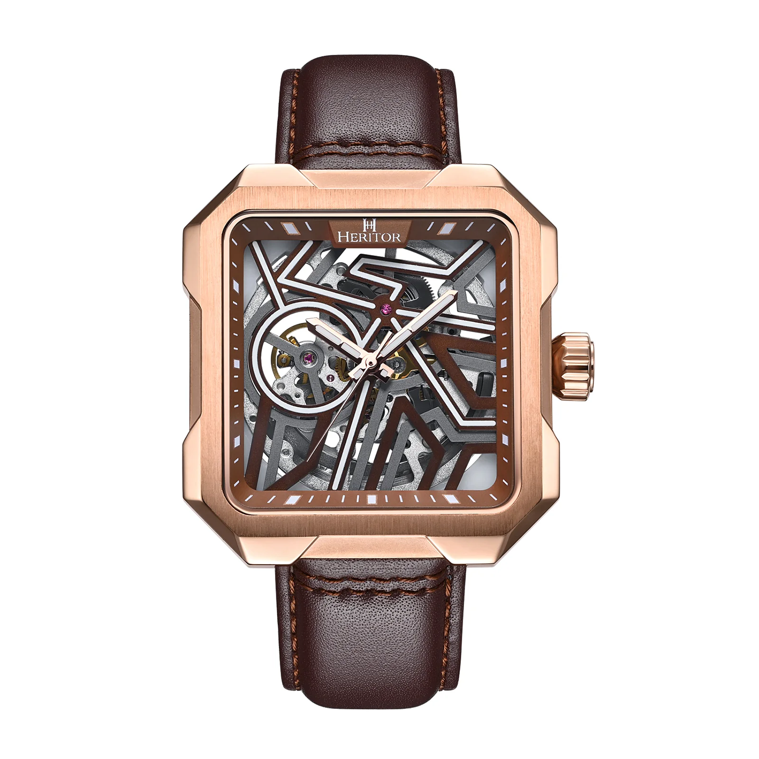 Heritor Automatic Mens Watch in Stainless Steel_7708684