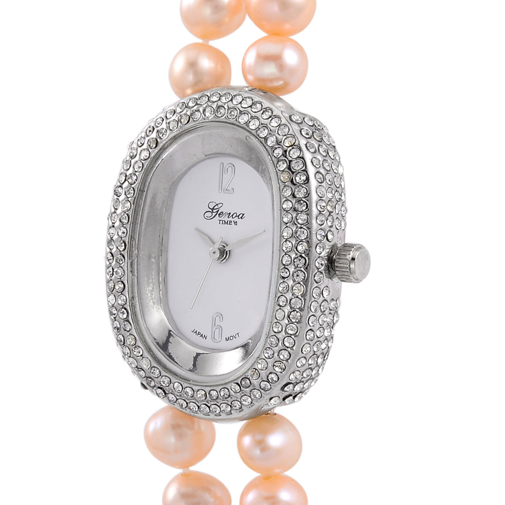 GENOA TIME V2 Miyota 2035 Japan Movt Pink Freshwater Pearl Strap_7715053_3