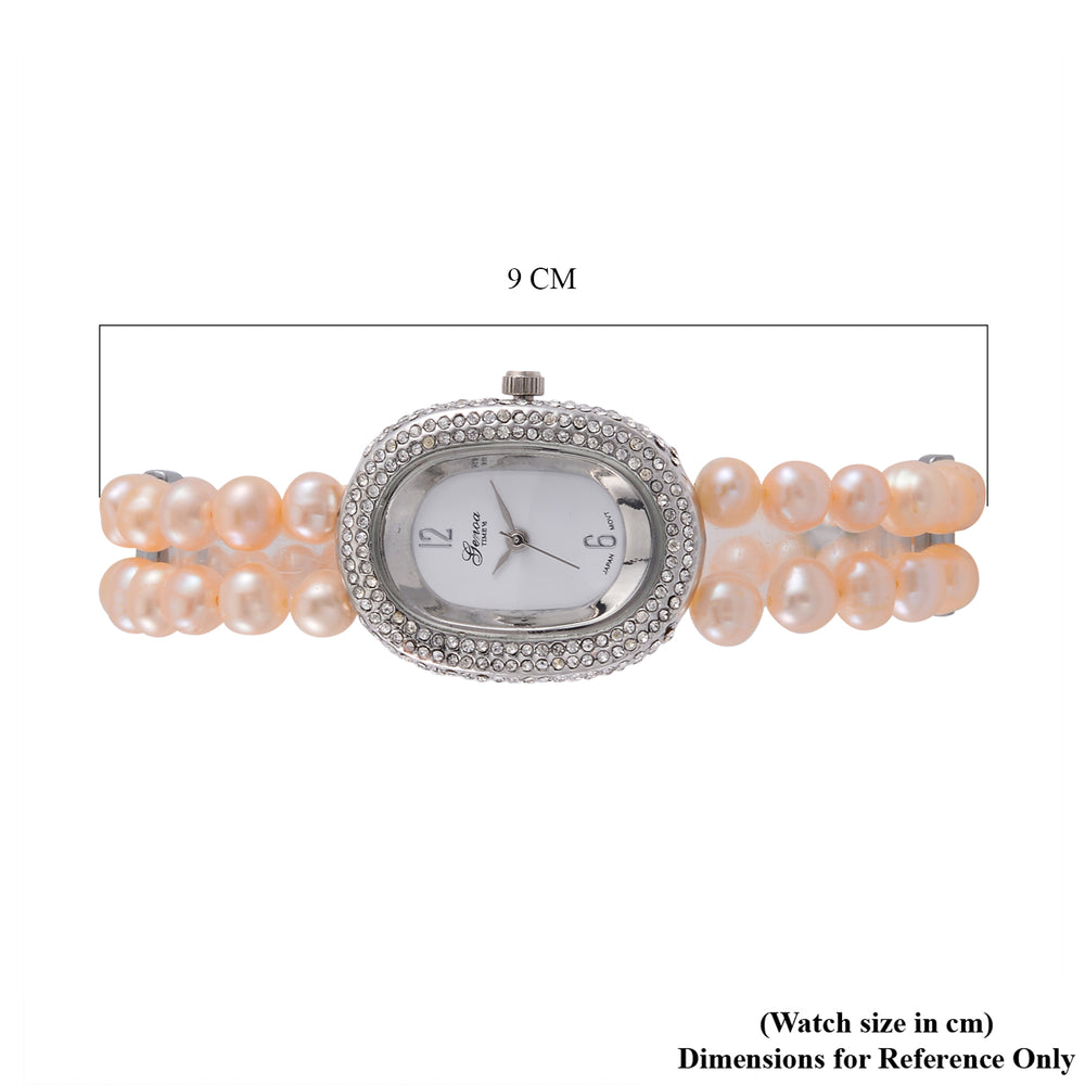 GENOA TIME V2 Miyota 2035 Japan Movt Pink Freshwater Pearl Strap_7715053_7