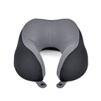 U-Shape Memory Form Pillow (Size 26x23x13 cm) - Black