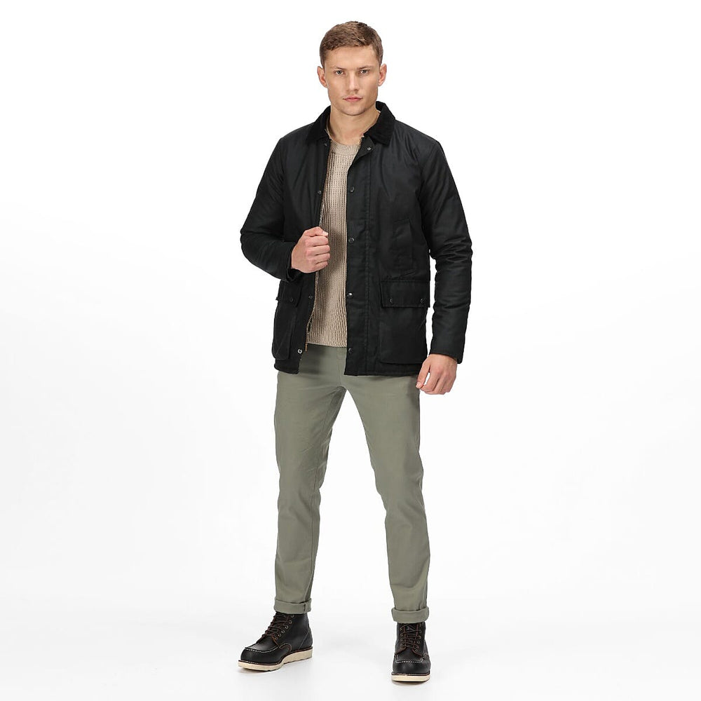 REGATTA Mens Pensford Wax Jacket (Size L) - Black