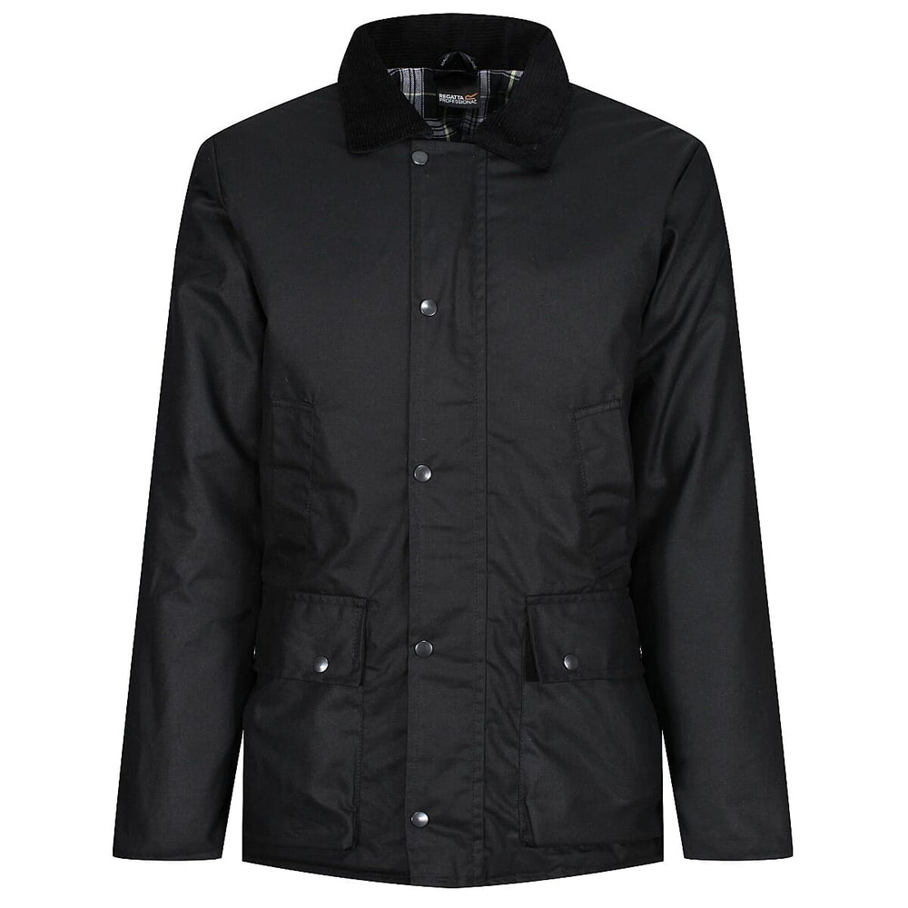 REGATTA Mens Pensford Wax Jacket (Size L) - Black