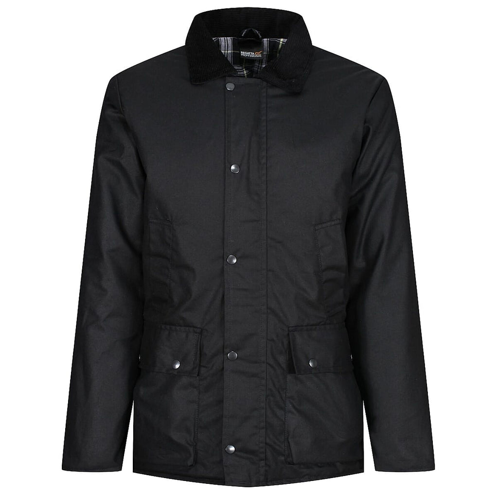 REGATTA Mens Pensford Wax Jacket (Size L) - Black