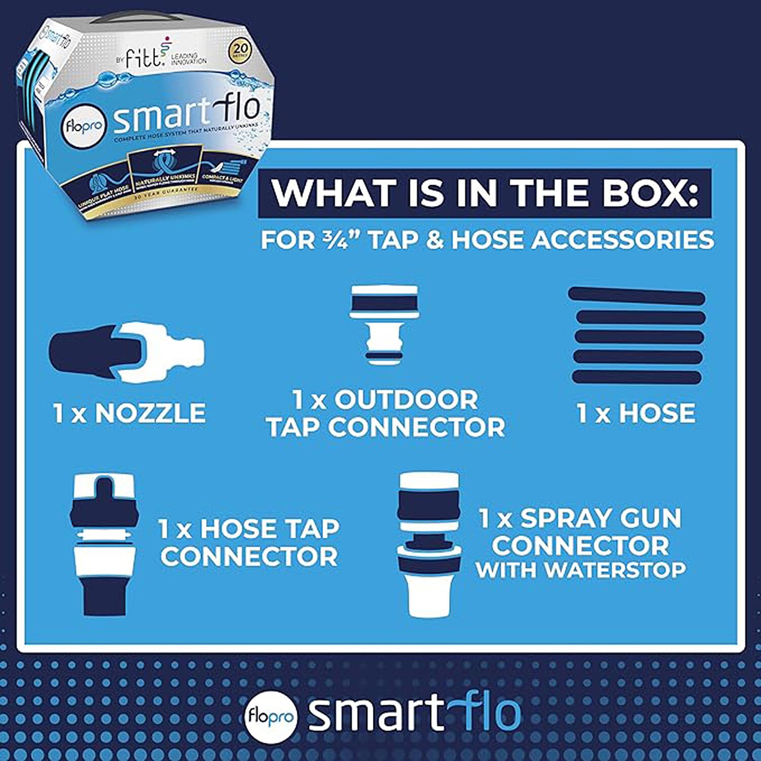 Flopro SmartFlo No Kink Hose System 20m