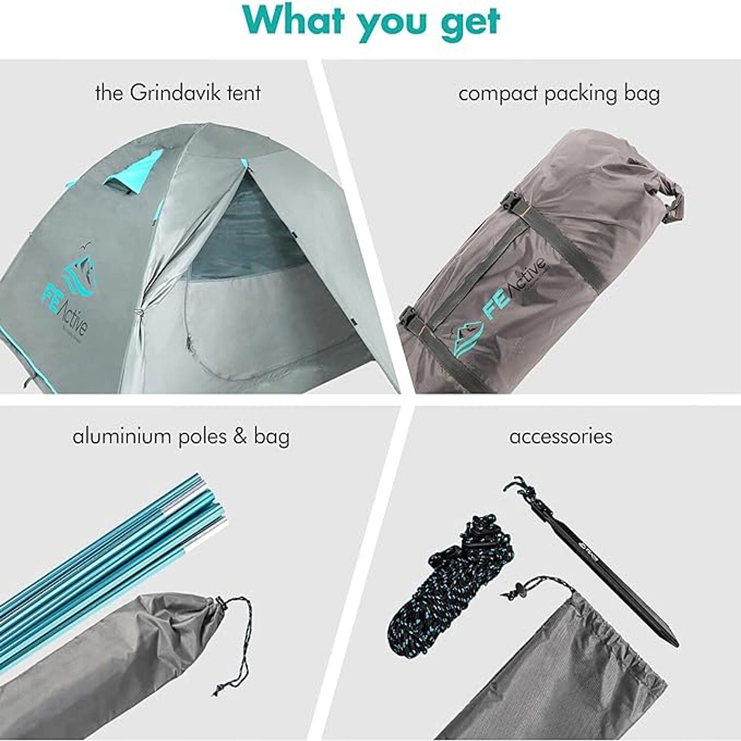 Accessory Set (Size 208x130x238 cm) - Grey