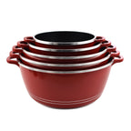 10 Piece Set - Pan and Lid Set, Ceramic non-stick, Die-cast (32cm, 30cm, 28cm, 24cm, 20cm) - Red_7727989_3