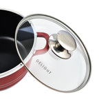10 Piece Set - Pan and Lid Set, Ceramic non-stick, Die-cast (32cm, 30cm, 28cm, 24cm, 20cm) - Red_7727989_6