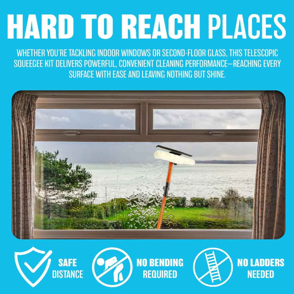 3.5m Telescopic Window Cleaner Squeegee