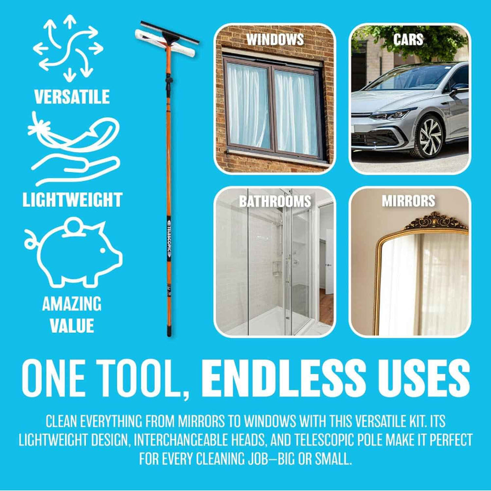 3.5m Telescopic Window Cleaner Squeegee