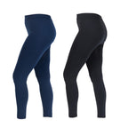 Emelia 2 Pack Fleece Lined Leggings (Size L) - Navy