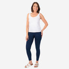 Emelia 2 Pack Fleece Lined Leggings (Size L) - Navy