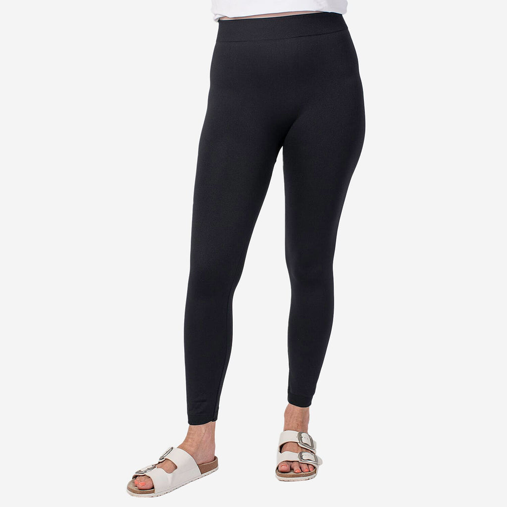 Emelia 2 Pack Fleece Lined Leggings (Size L) - Navy