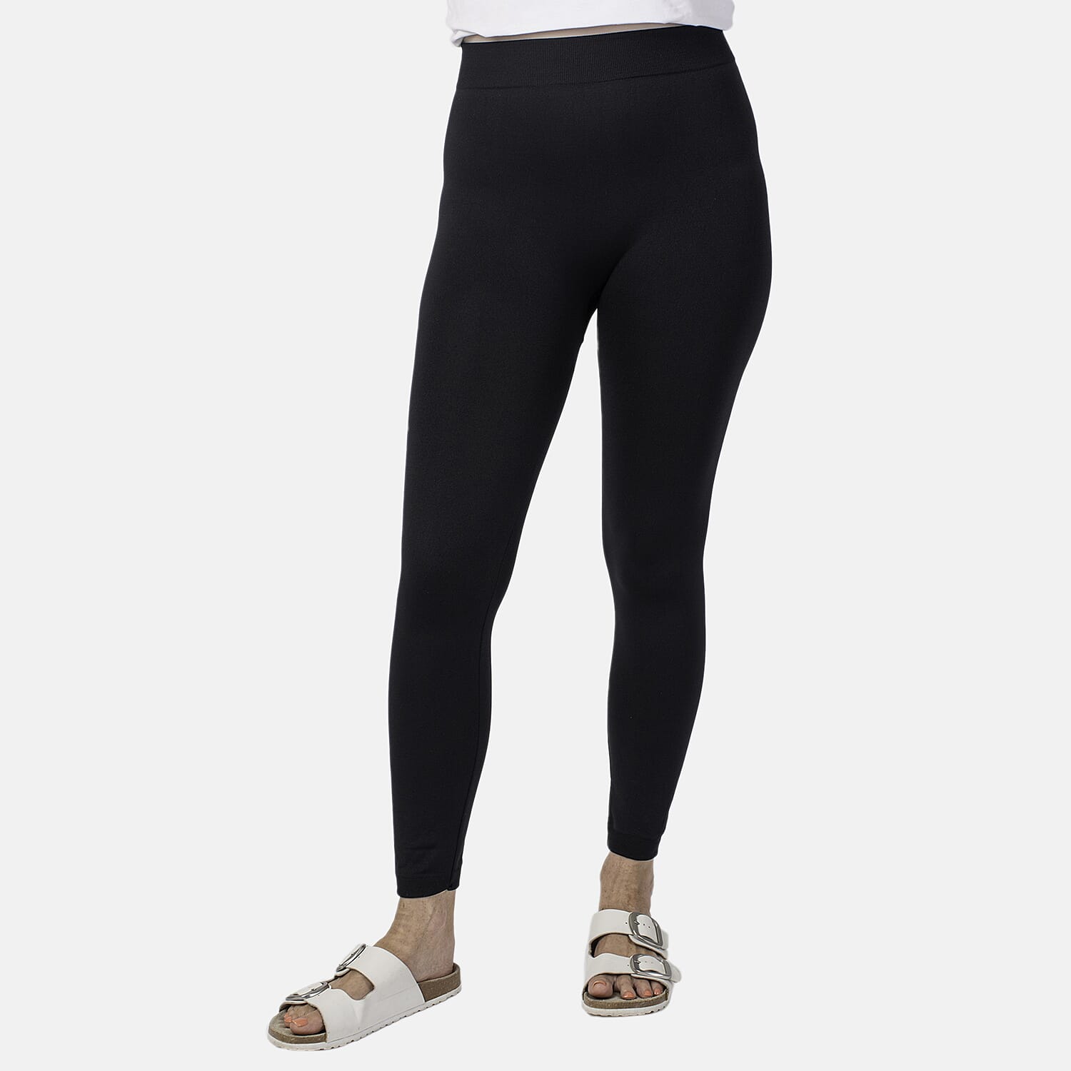Emelia 2 Pack Fleece Lined Leggings (Size L) - Navy