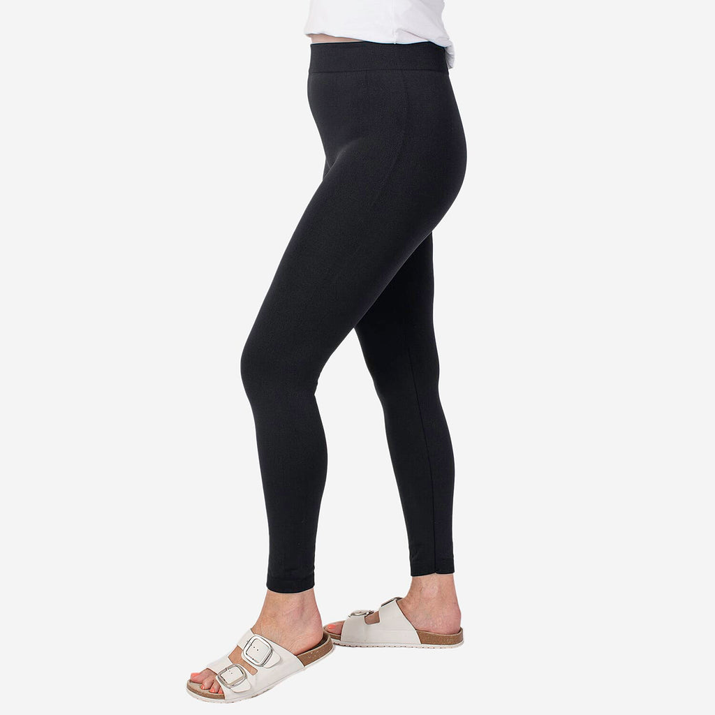 Emelia 2 Pack Fleece Lined Leggings (Size L) - Navy