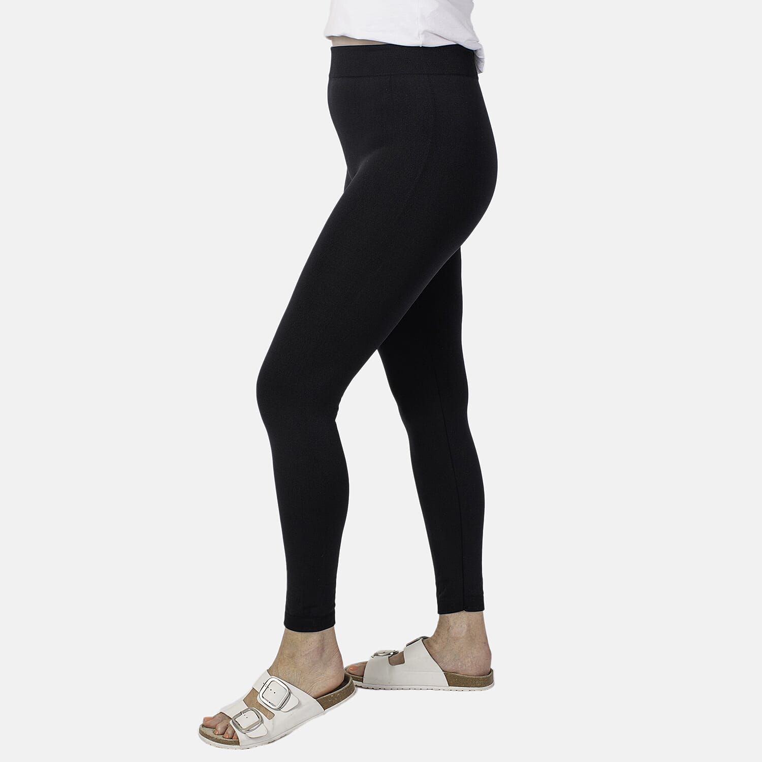 Emelia 2 Pack Fleece Lined Leggings (Size L) - Navy