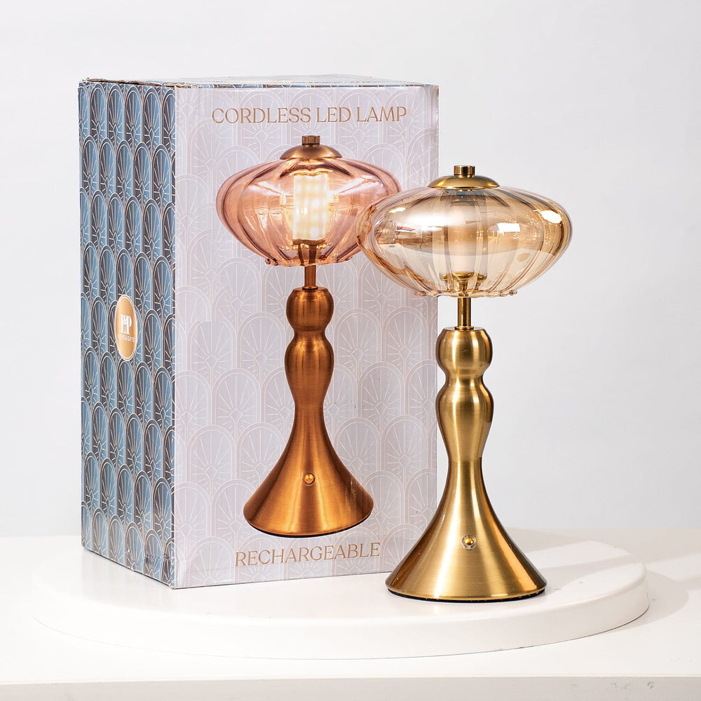 Lamp Shade (Size 15x15x30 cm) - Gold