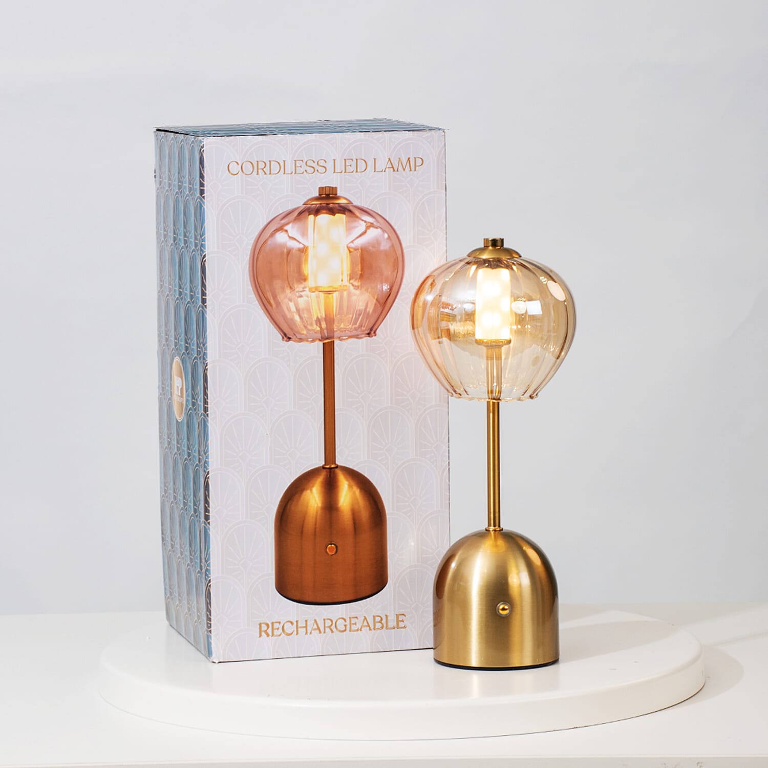 Lesser and Pavey Rechargeable Cordless Touch Lamp - Circle