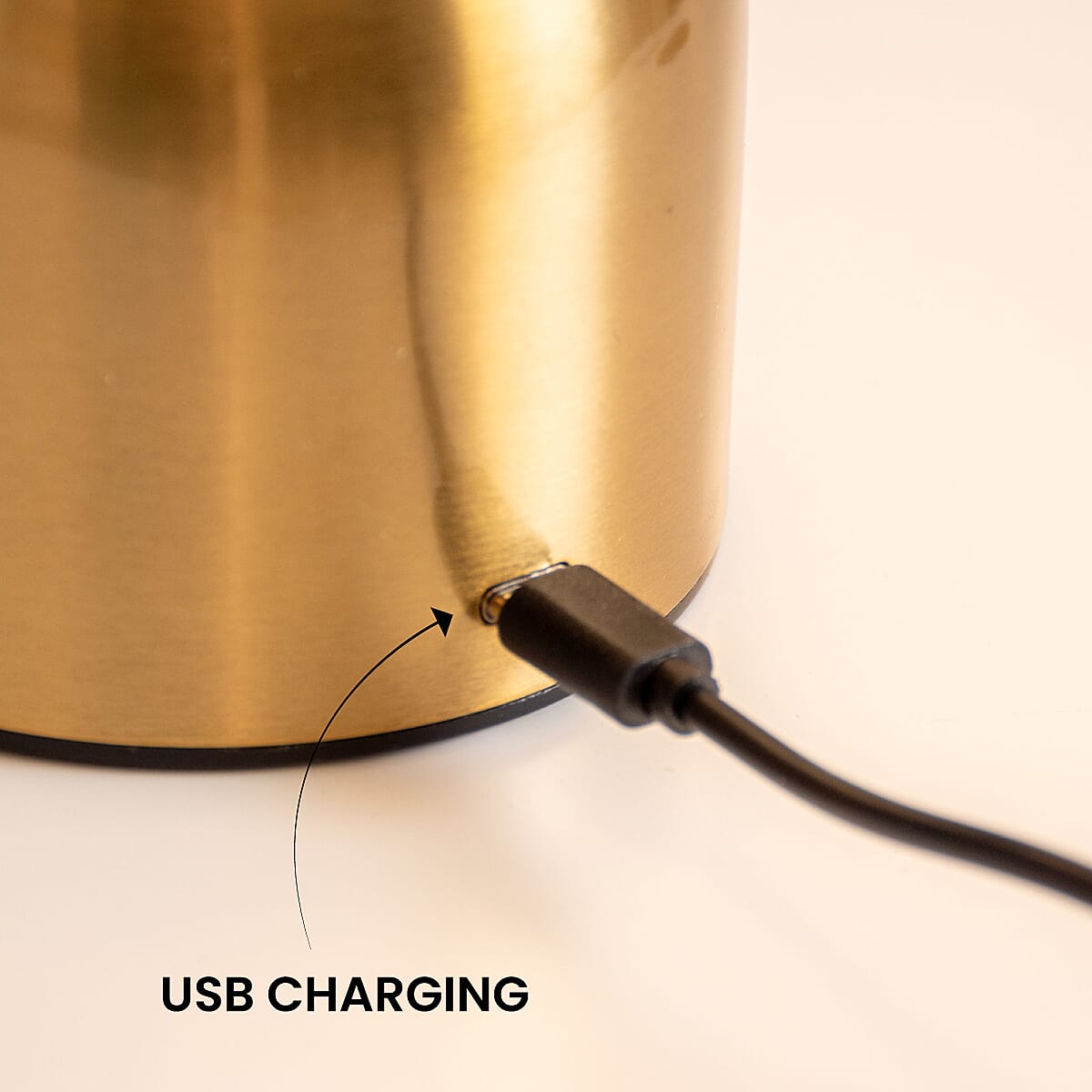 Lesser and Pavey Rechargeable Cordless Touch Lamp - Multi Gold