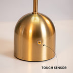 Lesser and Pavey Rechargeable Cordless Touch Lamp - Multi Gold
