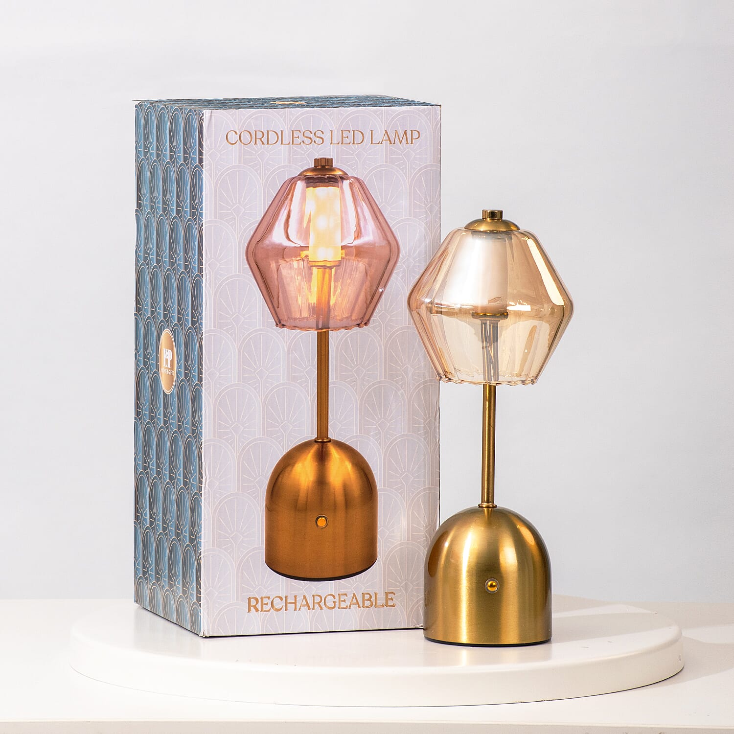 Lesser and Pavey Rechargeable Cordless Touch Lamp - Multi Gold – Idealworld