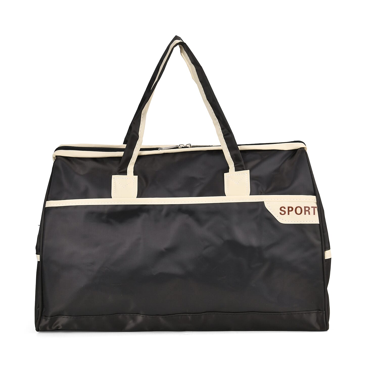 Large Capacity Travel Bag with Top Double Handles - Grey