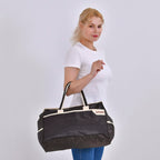 Large Capacity Travel Bag with Top Double Handles - Grey