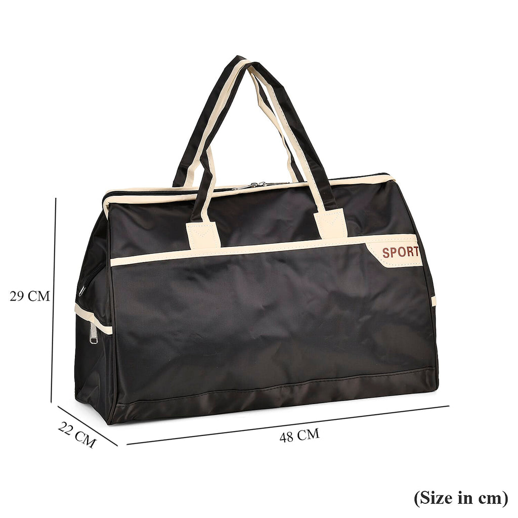 Large Capacity Travel Bag with Top Double Handles - Grey