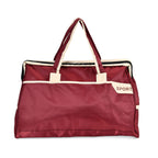 First Time Ever - Tamsy Travel Duffel Bag with Double Handle - Burgundy